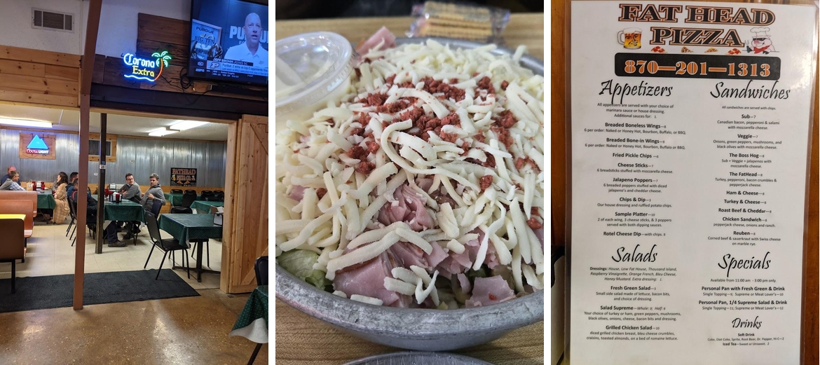 Fat Head Pizza Menu